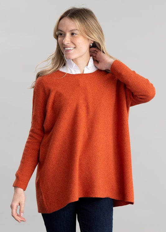 Beatrice Crew Cape - Ember - 2