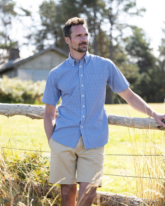 Julian Short Sleeve Gingham Shirt