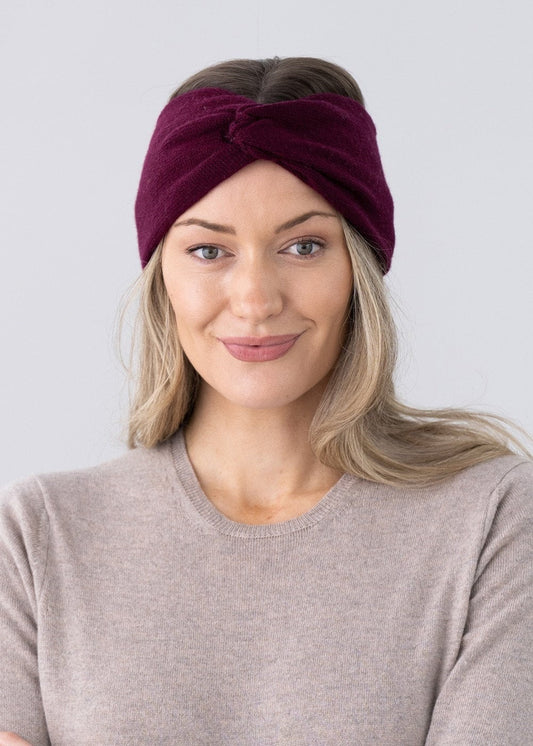 Cashmere Headband - Bordeaux - 2