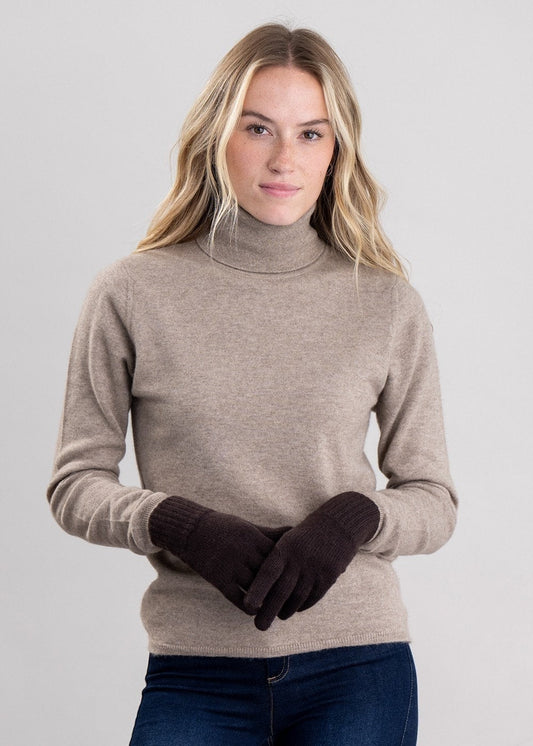 Cashmere Gloves - Ebony - 1