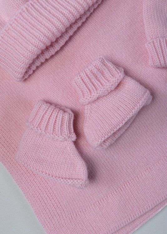 Cashmere Baby Booties - Ballet Slipper - 1