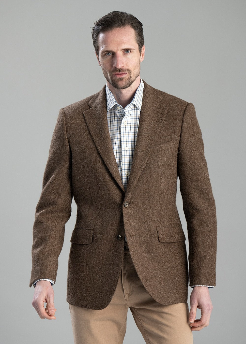 Crookham Tweed Jacket - Latte - 2