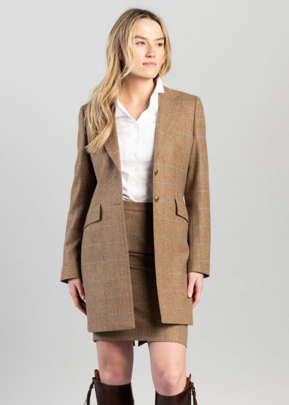 Elena Cashmere Long Jacket